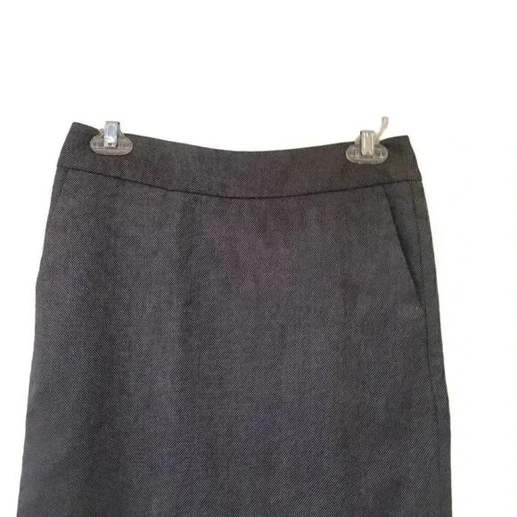 Banana Republic Women's Charcoal Gray Poly/Rayon/Spandex Small Twill Lined Strai - Picture 2 of 12